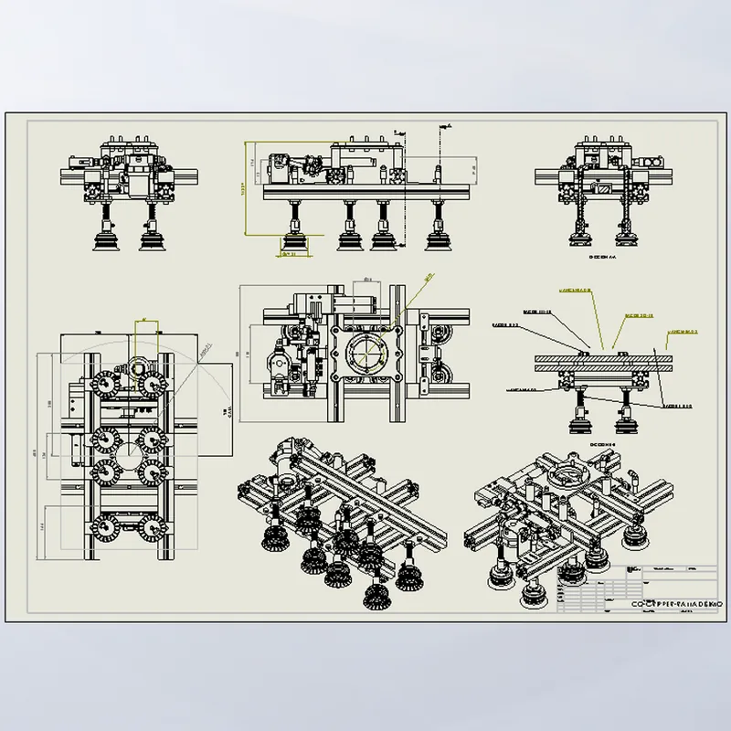 Estructura para robot integrado — soporte y anclaje