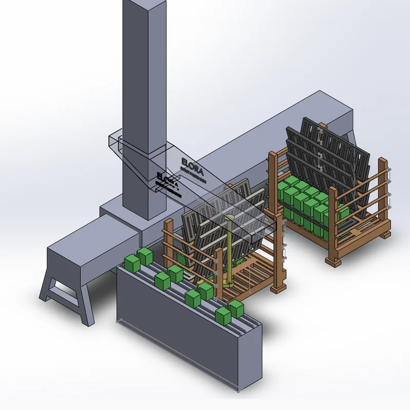 Layout planta industrial con reforma integral y automatización
